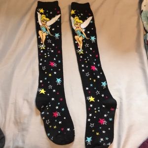 Girls tinker bell knee high socks